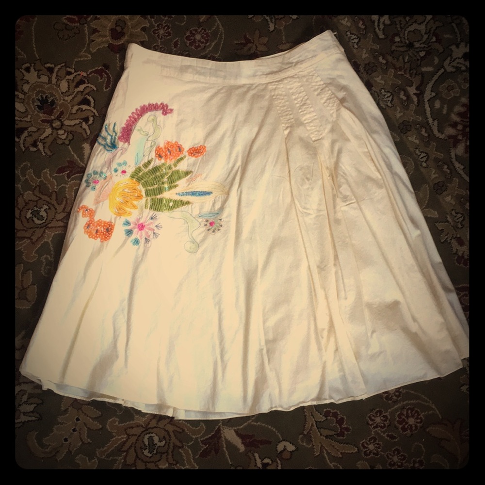 Miss Sixty pale yellow skirt with sequins